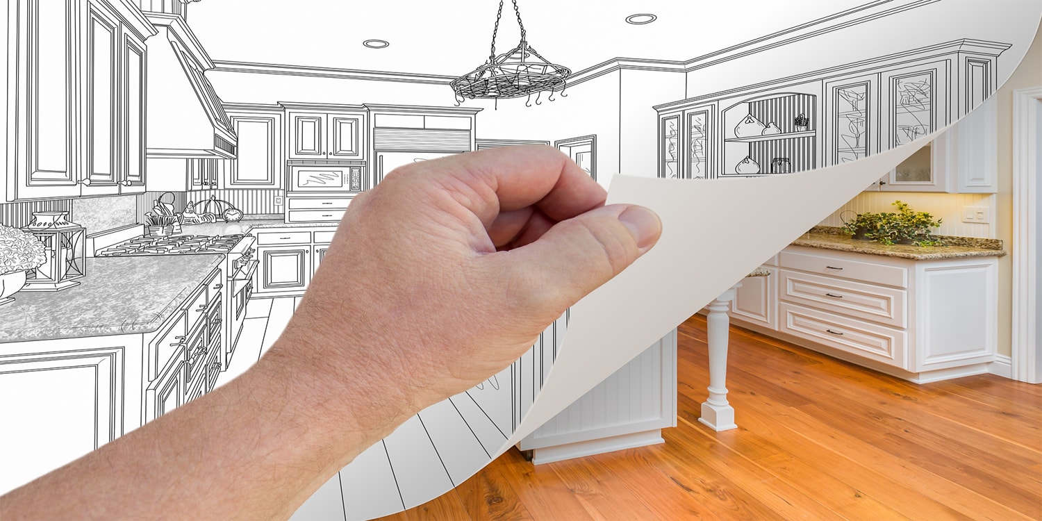 house flip and renovation concept